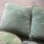 Assorted Duck Egg blue/green cushions Image 3