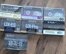 Blank cassette tapes