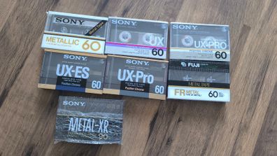 Blank cassette tapes