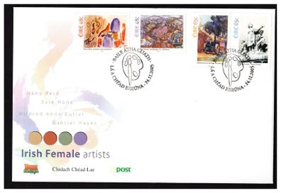 2005 Ireland Female Artists Commemorative Stamps An Post First Day Cover (FDC)