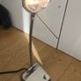 Brushed Metal Halogen / LED Desk Lamp with Dimmer & Adjustable Arm Image 2