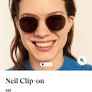 Ace & Tate Neil Satin Silver glasses and Sunglasses Clip on Image 7