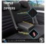 Premium Lacoste Leather Car Seat Covers Limited Series - Black Image 4