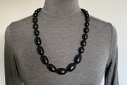 Black beaded necklace