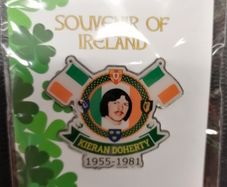 Kieran Doherty Irish Republican hunger striker pin badge.