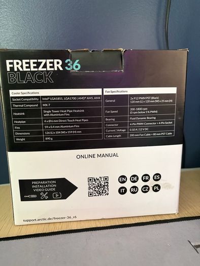 Arctic Freezer 36 Black