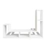 TV Cabinet Double L-Shaped White Image 3