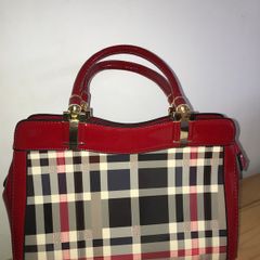 Red handbag
