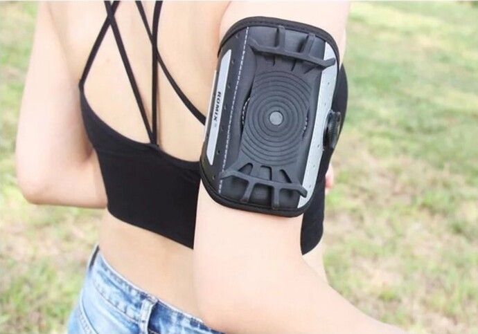 New Universal Auto Adjustable Sport Armband Black