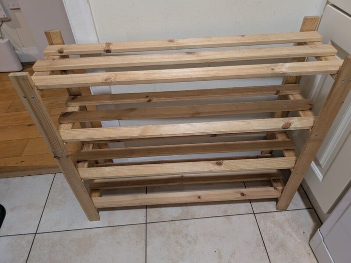 Very Strong Wooden 4-Tier Shoe Rack