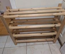 Very Strong Wooden 4-Tier Shoe Rack
