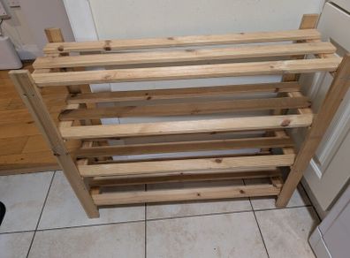 Very Strong Wooden 4-Tier Shoe Rack