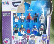 Figure Series Space Superheroes Brick By Brick compatible with all brands 10PK MULTI FUNCTIONAL CHARACTER TOYS