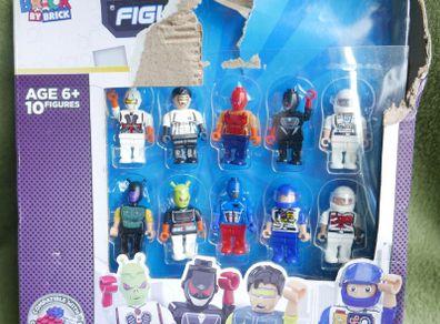 Figure Series Space Superheroes Brick By Brick compatible with all brands 10PK MULTI FUNCTIONAL CHARACTER TOYS