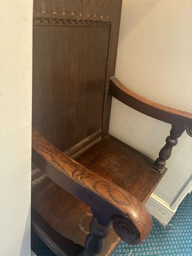 A pair of Wainscot oak chairs
