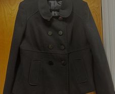 Brand new with tag Dunnes black coat size 16