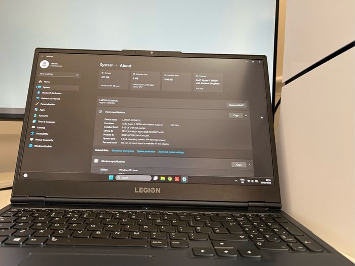 Lenovo Legion 5 AMD+RTX 3060 165hz