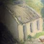 James Humbert Craig  - Cottages at Dungloe, Donegal - framed print, 1941 Belfast dealer label Image 8