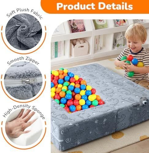 Kids Sofa Bed Toddler Armchair Couch, Glow Dinosaur