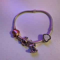 Authentic pandora charm bracelet