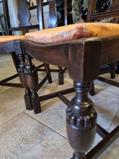 Beautiful Antique Teak Chairs x 4