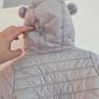 3-6m, The Little White Company Grey Bear Snowsuit Image 8