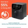 Air Fryer with 100 Recipes Cookbook, XXL 5.5L Oil Free Air Fryers for Home Use, 11 Presets, LED Onetouch Screen, Timer & Temperature Control,Nonstick Basket,Dishwasher Safe (FREE POATAGE) Image 3