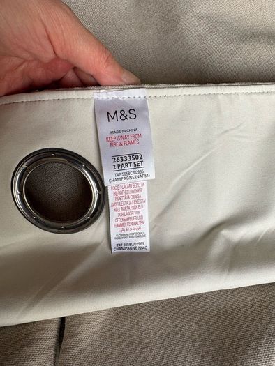 M&S curtain