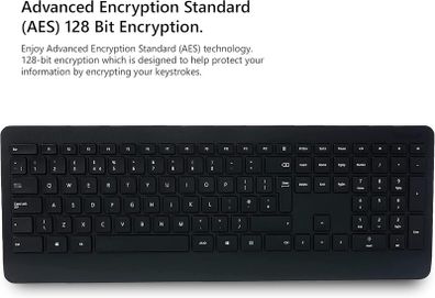 Microsoft Wireless Keyboard & Mouse, Desktop 900 Keyboard with USB for Windows or Mac Computers, Black