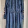 MONSOON Denim Embroidered Midi Dress with pockets Sz 14 - Rrp 110 (New) Image 2