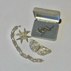 Vintage Silver Filigree Jewellery