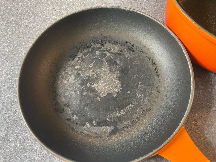 Made in France Cast Iron Marmitout 3 in 1 Saucepan Frying Pan 22 Orange Le Creuset style