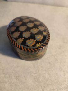 Hand Painted Kashmiri Paper Mache Box