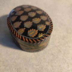 Hand Painted Kashmiri Paper Mache Box