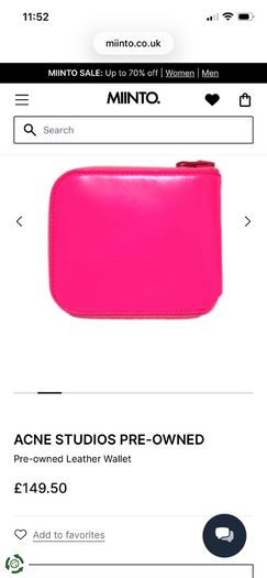 Acne Studios Kei Leather Zip-around Wallet