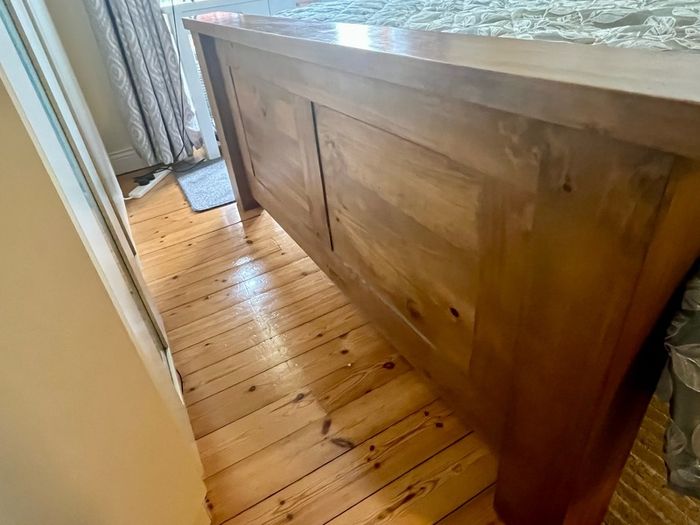 Oak King bed frame
