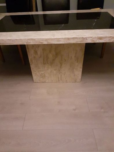 Solid marble table
