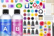 NEW SALE | Epoxy Resin Kits for Beginners, 400ml Crystal Clear Resin, Resin Accessories with Resin Moulds, Dried Flowers, Resin Pigment, Glitter, Gold Leaf, Epoxy Resin Starter Kit for Jewelry Making