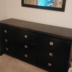 chest drawers & mirror set