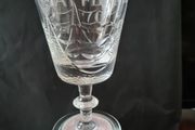 Vintage Thomas Webb Mayflower 70. Cut Glass Etched Crystal Goblet.