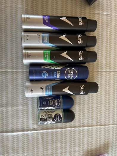 deodorants sure and Nivea