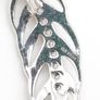 Spinel With Emerald Teardrop Base On Sterling Silver Necklace Image 4