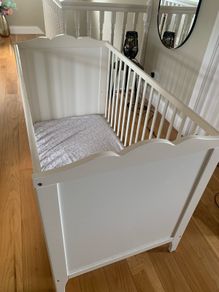 baby cot and mattress