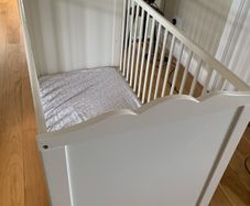 baby cot and mattress