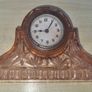 Art Deco Walther Pink Peach Glass Clock Image 7