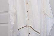 White &amp; Gold Blouse
