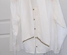White & Gold Blouse