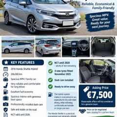 Honda shuttle 2016 hybrid car mpv