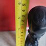 Carved Ebony / Dark Wood Tribal African Head / Bust Sculpture Image 7