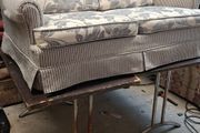 Vintage Bed Settee Newly Upholstered